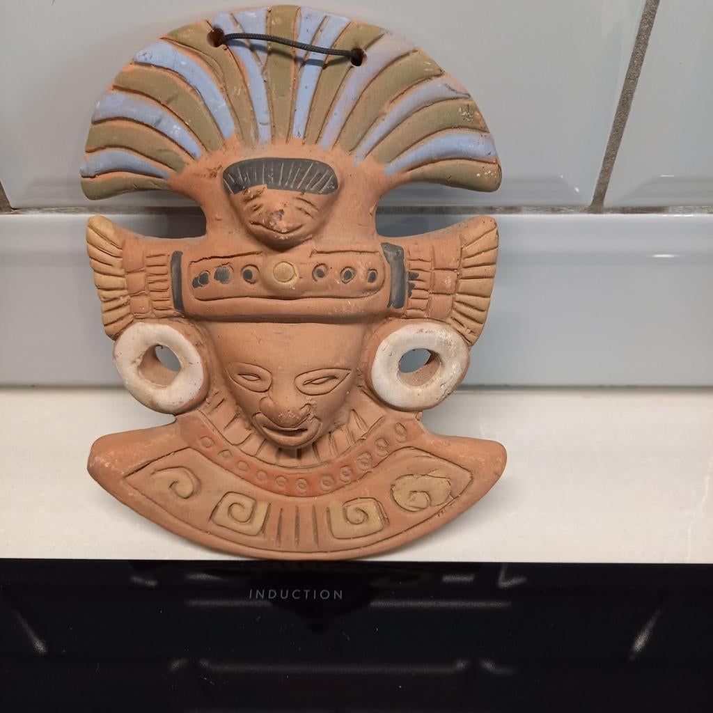 Azteeks Maya kleurrijk masker, Ophalen of Verzenden