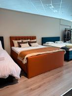 Uitverkoop Showroom Boxspring 160x200cm, Dekbedovertrek, Ophalen of Verzenden, Grijs, Nieuw