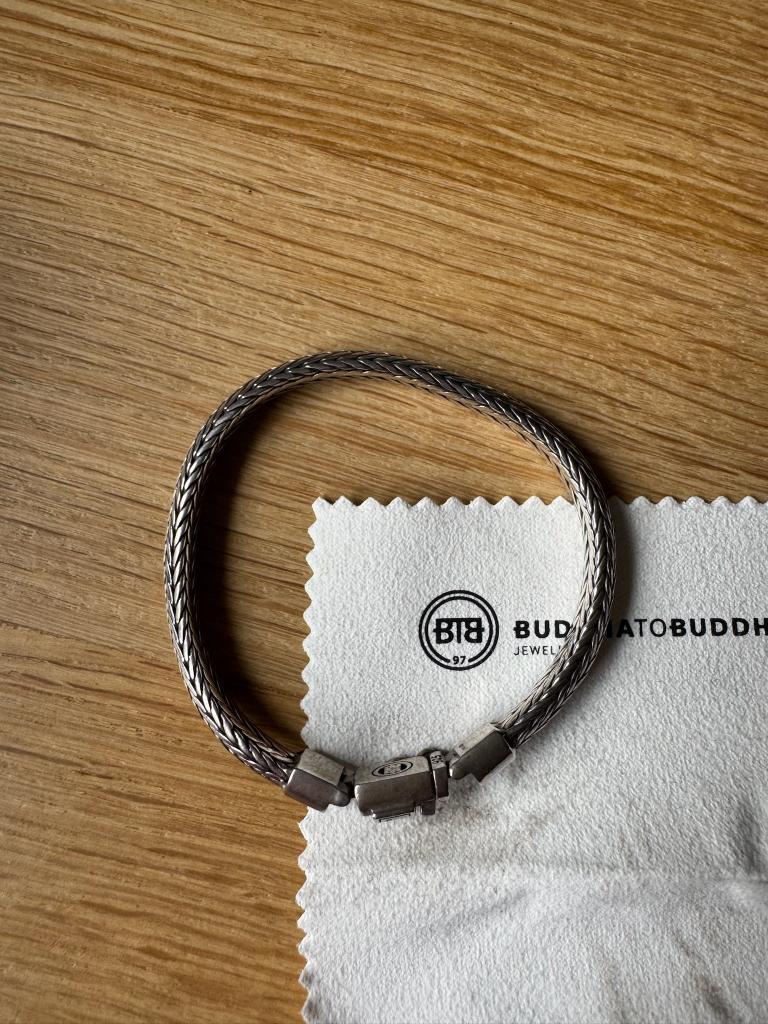 Buddah to Buddah armband Ellen XS, 19,5cm, Ophalen of Verzenden, Zo goed als nieuw, Zilver, Zilver