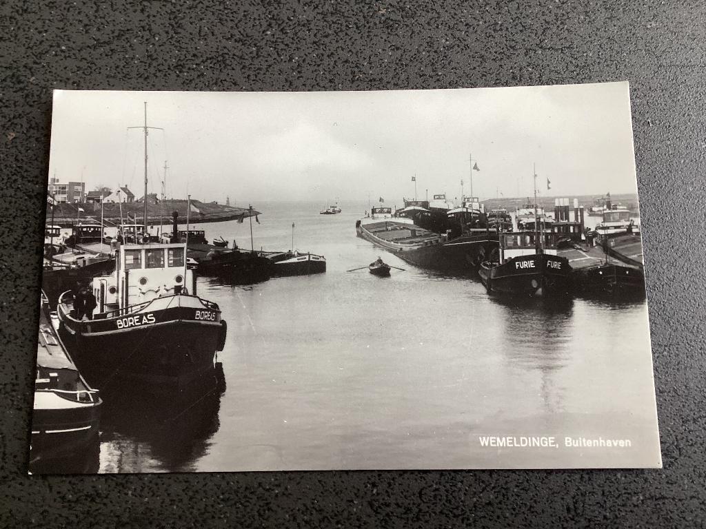 Wemeldinge. No 8.  Binnenvaartschepen. Sleepboot., Ophalen of Verzenden, 1940 tot 1960, Ongelopen, Zeeland