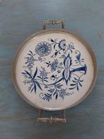 Vintage Dienblad  blauw, Ophalen of Verzenden