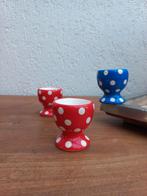 Stippen eierdopjes. Retro keramiek. Polkadot, Ophalen of Verzenden, Keramiek, Overige stijlen, Overige typen