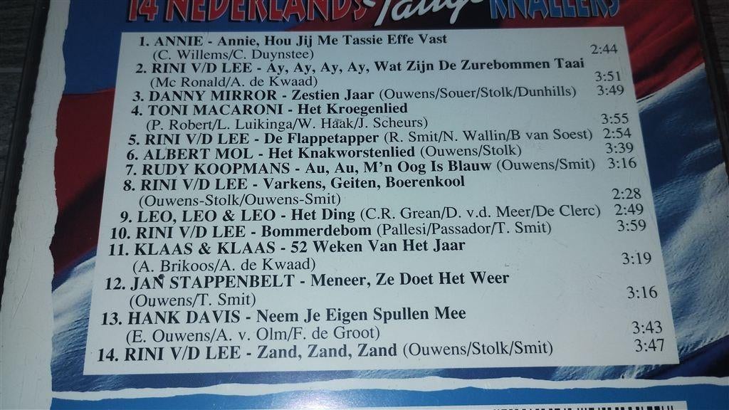 14 Nederlandstalige Knallers, Ophalen of Verzenden, Zo goed als nieuw, Levenslied of Smartlap