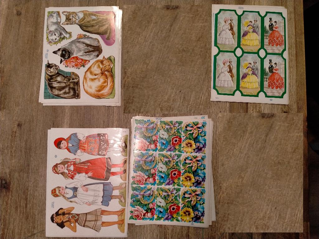 Poezie album poeziealbum vintage stickers stickervel vel, Ophalen of Verzenden, Zo goed als nieuw, Overige typen