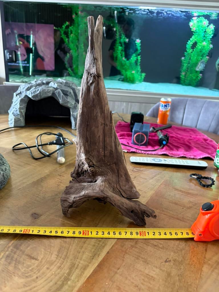 Hout voor Aquarium, terrarium of paludarium, Dieren en Toebehoren, Ophalen, Plant(en), Steen of Hout, Overige merken, Zo goed als nieuw