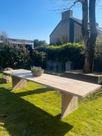 Unieke Italiaanse steigerhouten tafel - 3.5m lang, Ophalen of Verzenden, Gebruikt, Rechthoekig, Hout