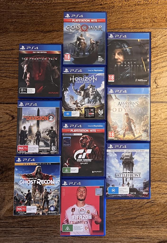 PS4 10x Games - 50€, Spelcomputers en Games, Games | Sony PlayStation 4, 1 speler, Ophalen of Verzenden, Zo goed als nieuw, Vanaf 18 jaar