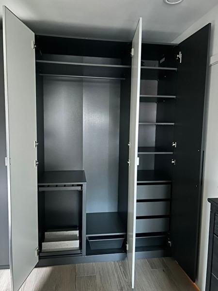 Ikea pax kast met spiegeldeur, Ophalen, Gebruikt, 50 tot 75 cm, 200 cm of meer