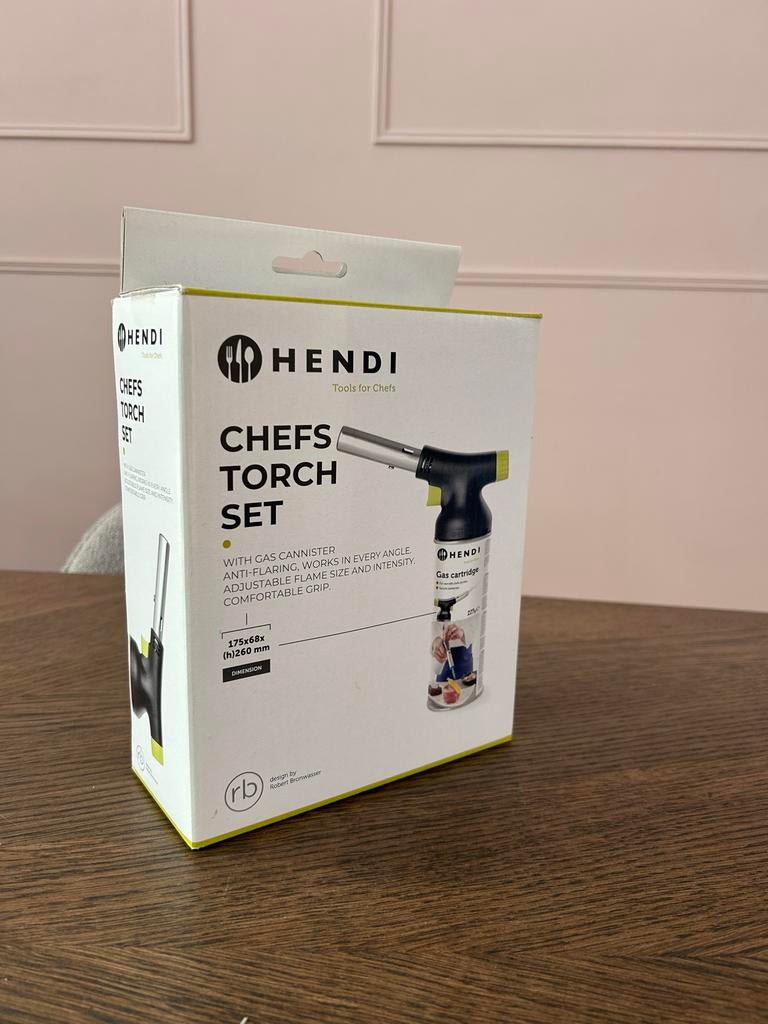 Hendi Jet koksbrander - met gasbus. NIEUW, Overige typen, Hendi, Nieuw, Ophalen of Verzenden