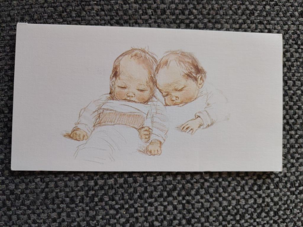 Tweeling, Verzamelen, Ophalen of Verzenden, 1980 tot 1990, Geboortekaartje
