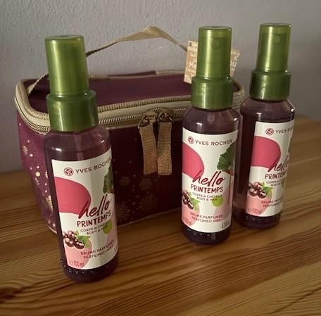 Yves Rocher 3x Hello Printemps parfum mist + toiletbox, Ophalen of Verzenden, Nieuw, Gehele gezicht