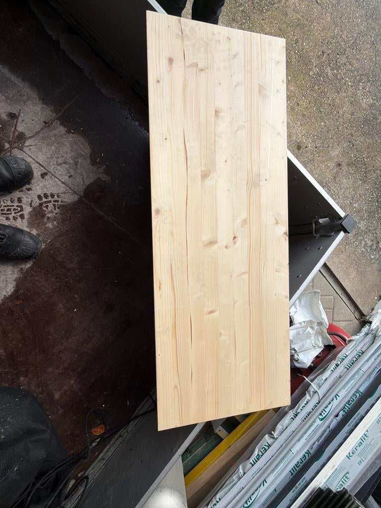Vuren trap hout, 5 stuks, Gebruikt, 25 tot 50 mm, Ophalen of Verzenden, Plank