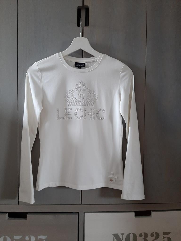 Mooi le Chic longsleeve ecru maat 152 als nieuw!, Meisje, Le Chic, Ophalen of Verzenden, Zo goed als nieuw