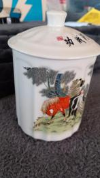 Chinees restaurant Kwintsheul theebeker met deksel NIEUW, Nieuw, Ophalen of Verzenden, Overige stijlen, Kop(pen) en/of Schotel(s)