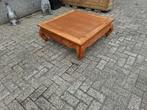 zeer nette teak hout opium salon tafel, Teakhout, Ophalen of Verzenden, Zo goed als nieuw, 75 cm of meer