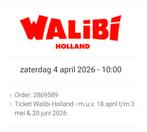 Walibi toegang alleen vandaag 1 persoon €12.50, Eén persoon, Ticket of Toegangskaart