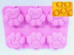 Smoofl siliconen ijsmal hondenpootvorm- hondenijsjes maken, Ophalen of Verzenden