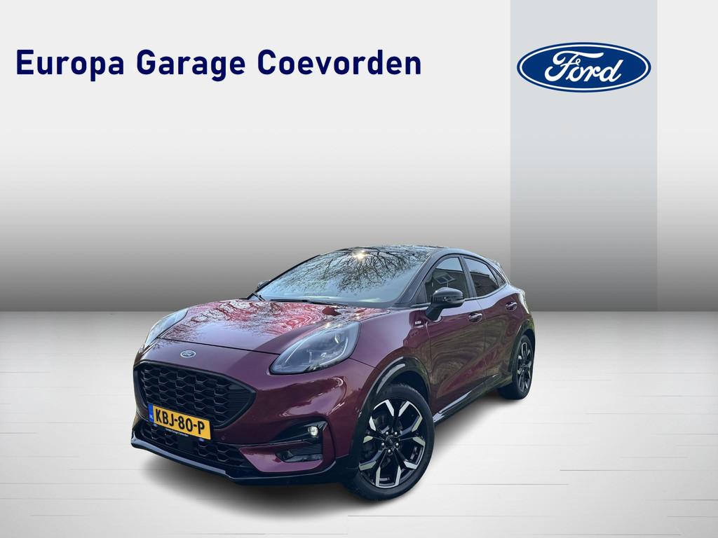 Ford Puma 1.0 EB Hybrid 125PK ST-Line X Automaat | VIVID RUB, 665 kg, Bedrijf, 3 cilinders, SUV of Terreinwagen