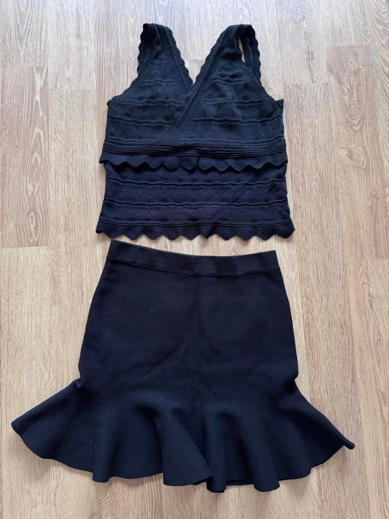 Two piece setje By Clara, Kleding | Dames, Zwart, Ophalen of Verzenden, Zo goed als nieuw, Maat 36 (S)