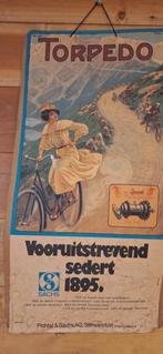 Torpedo poster fietsen, Ophalen of Verzenden, Gebruikt