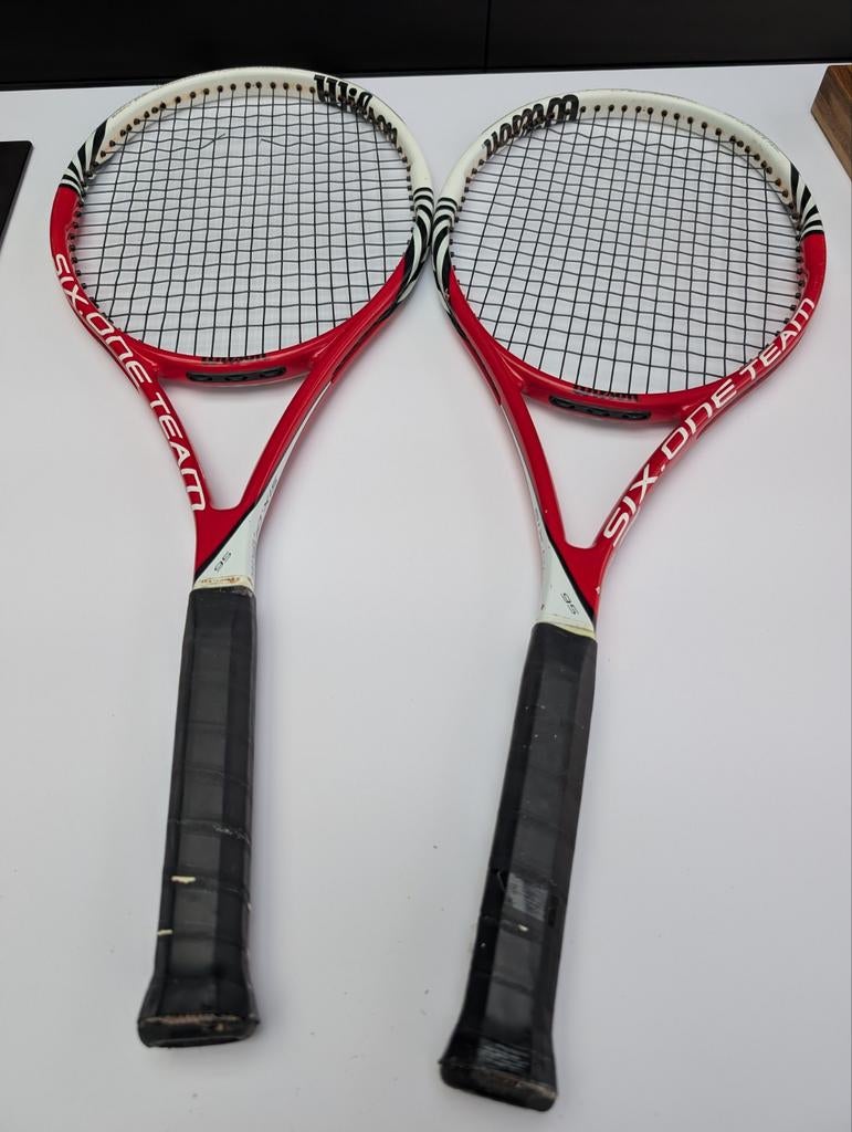 Wilson Six.One Team 95 Tennisrackets (2 stuks), Sport en Fitness, Tennis, Gebruikt, Wilson, Racket, Ophalen