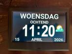 Dementie klok te koop, Ophalen of Verzenden, Zo goed als nieuw, Digitaal, Wandklok