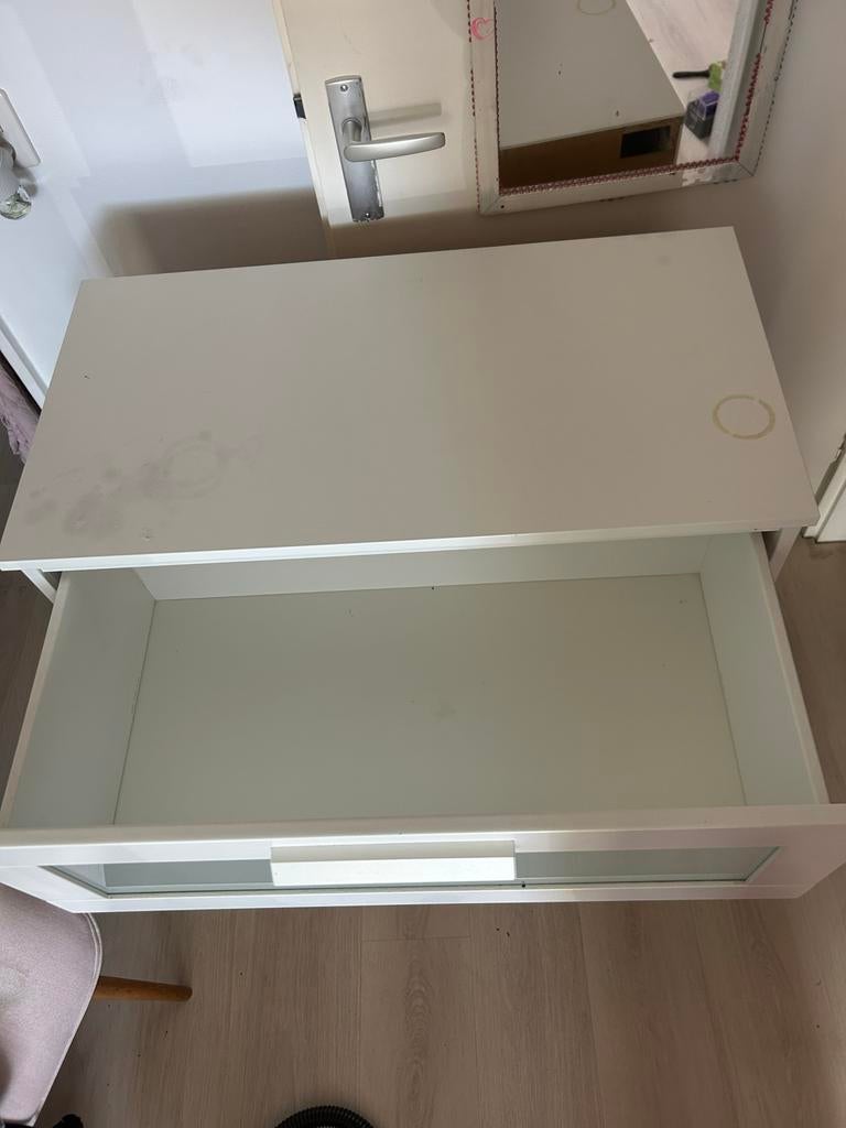 IKEA Brimnes witte  3 ladekast, Huis en Inrichting, Kasten | Ladekasten, Ophalen, Gebruikt, 50 tot 100 cm, 3 of 4 laden