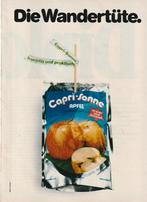 Retro reclame 1978 Capri-Sonne frisdrank in klein knijpzakje, Verzenden, Overige typen