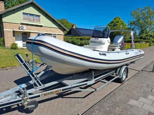 Valiant V-570 - RIB - 135pk V6 - Optimax - 2006, Watersport en Boten, Rubberboten, Gebruikt, Overige materialen, 120 tot 200 pk