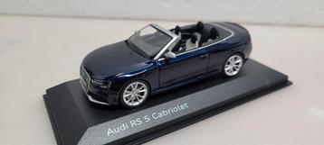 Minichamps Audi RS5 cabrio blauw metallic 