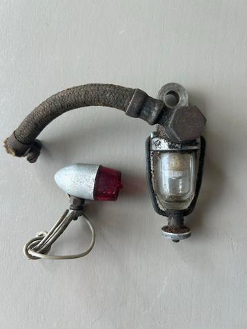 Oldtimer Benzine Filter + Achterlicht beschikbaar voor biedingen