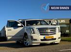 CADILLAC ESCALADE ESV 6.2 V8 LANG 4X4 AWD PLATINUM WHITE V-S, Auto's, 427 pk, 8 cilinders, 7 stoelen, Wit