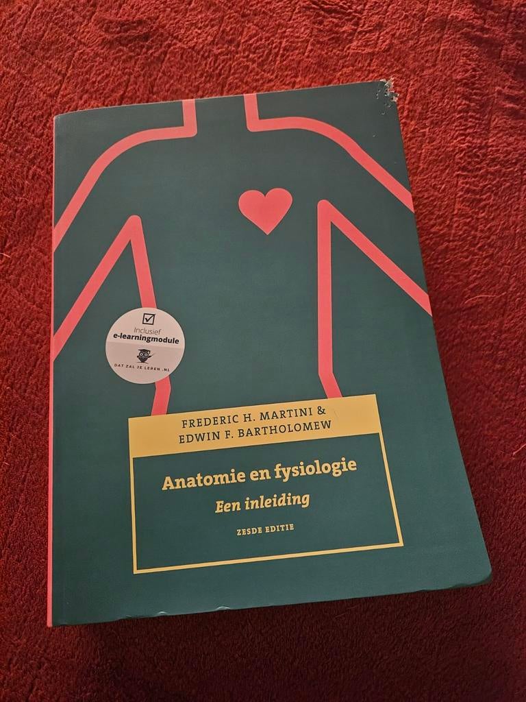 Anatomie en fysiologie 6e editie - Martini & Bartholomew, Gelezen, Frederic H. Martini & Edwin F. Bartholomew, Beta, HBO