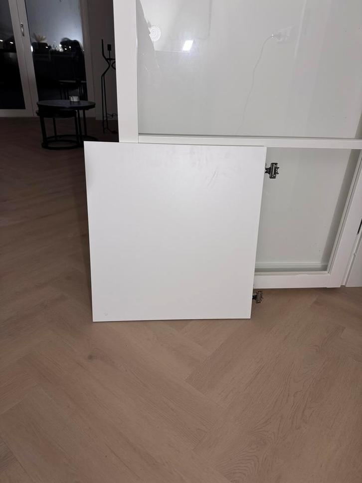 Besta Lappviken wit deur + scharnier, Huis en Inrichting, Woonaccessoires | Memoborden, Zo goed als nieuw, Overige typen, Ophalen