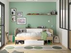 Alicia kajuitbed - 90x200 - Naturel/wit, Kinderen en Baby's, Kinderkamer | Bedden