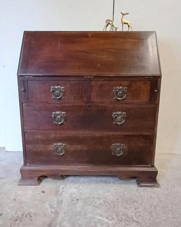 Mooie antiek secretaire met bovenkast  beschikbaar voor biedingen