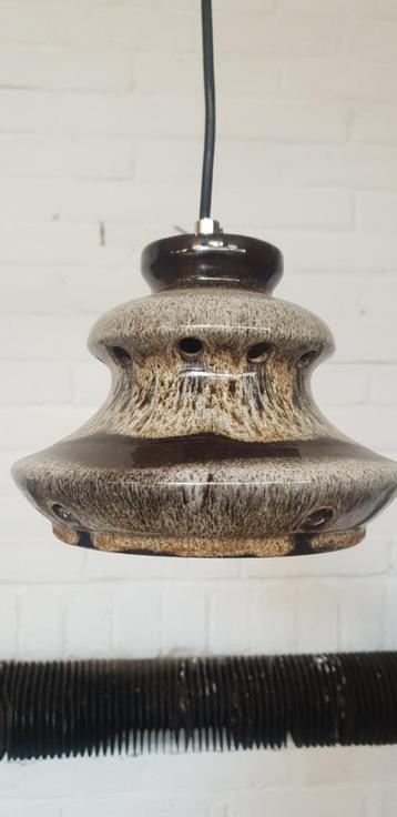 Vintage | Retro hanglamp| Keramiek lamp | Glazuur 