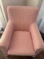 Fauteuil IKEA roze/ wit geruit, Huis en Inrichting, Fauteuils, Ophalen, Zo goed als nieuw, Stof, Ikea