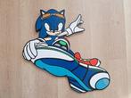 Wandbord van sonic the hedgehog op skateboard, Ophalen, Zo goed als nieuw, Wanddecoratie