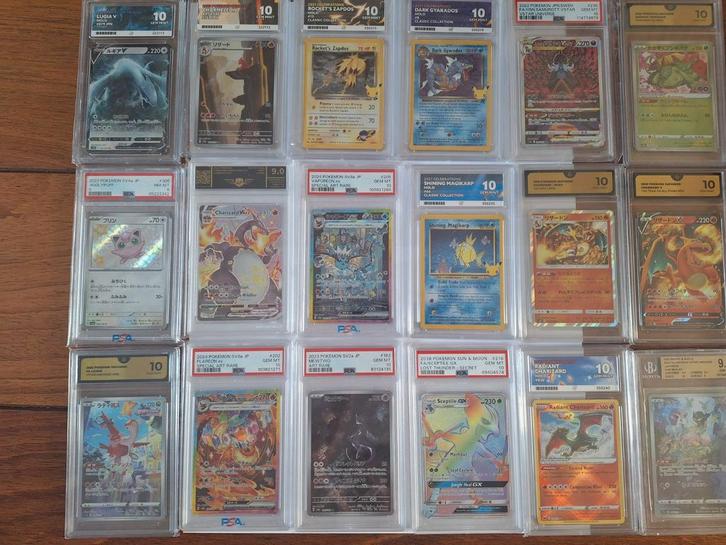 PSA 10 Pokemon Kaarten Collectie celebrations charizard mew, Hobby en Vrije tijd, Verzamelkaartspellen | Pokémon, Nieuw, Boek of Catalogus