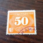 Duitse Rijk, Generalgouvernement, Afleveringszegel, mi-nr. 4, Postzegels en Munten, Verzenden, Overige periodes, Gestempeld