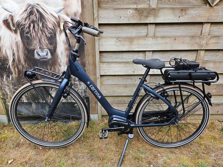 Cortina E-Common M420 Middenmotor, Fietsen en Brommers, Elektrische fietsen, Gebruikt, Cortina, 47 tot 51 cm, 30 tot 50 km per accu