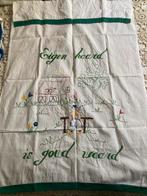 Overhanddoek voor over een vintage handdoekenrekje (foto!), Huis en Inrichting, Ophalen of Verzenden, Gebruikt, Zwart, Overige typen
