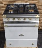 🔥Luxe Fornuis Lacanche 70cm wit + messing 4 pits, 60 cm of meer, Zo goed als nieuw, Energieklasse A of zuiniger, Gas