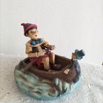 Pinokkio en Japie Krekel in boot beeldje, Verzamelen, Ophalen of Verzenden, Gebruikt