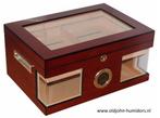 HUMIDOR "WOOD WONDERFUL" DIGITALE HYGROMETER 125 SIGAREN h08, Verzenden, Nieuw, Tabaksdoos of Verpakking