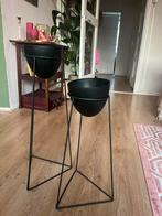 Zwarte plantenstandaards 2x Sostrene Grene, Huis en Inrichting, Ophalen, Zo goed als nieuw
