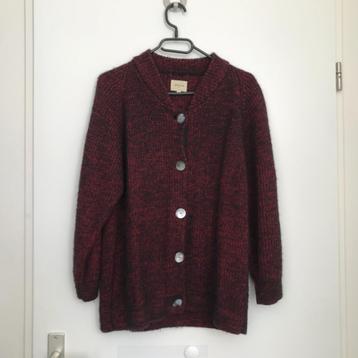 Bellerose vest wolmix maat 2 zwart rood  beschikbaar voor biedingen