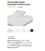 Dixxius Split-topper Hoeslakens - 2 stuks - Nieuw, Hoeslaken of Sloop, Tweepersoons, Ophalen of Verzenden, Zo goed als nieuw