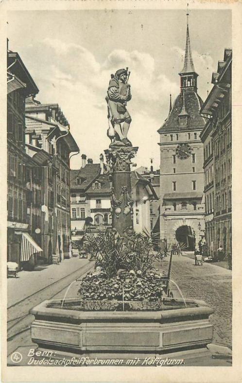 (381-120-005) Bern   Dudelsackpfeifferbrunnen, Verzamelen, Ansichtkaarten | Buitenland, Overig Europa, Verzenden